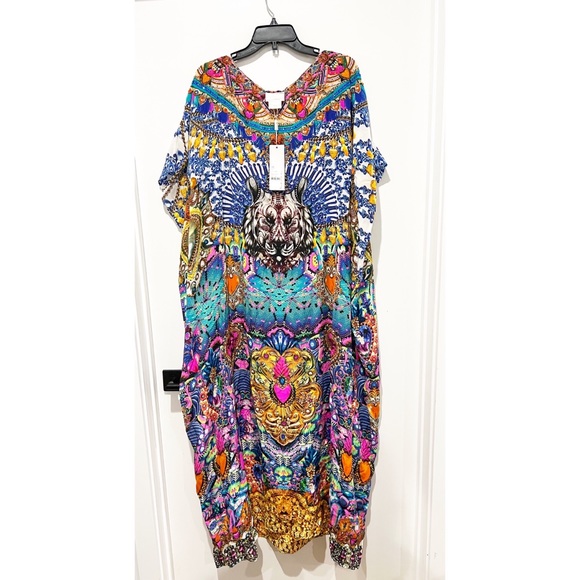 Camilla LUCKY CHARMS ROUND NECK KAFTAN - Picture 8 of 8